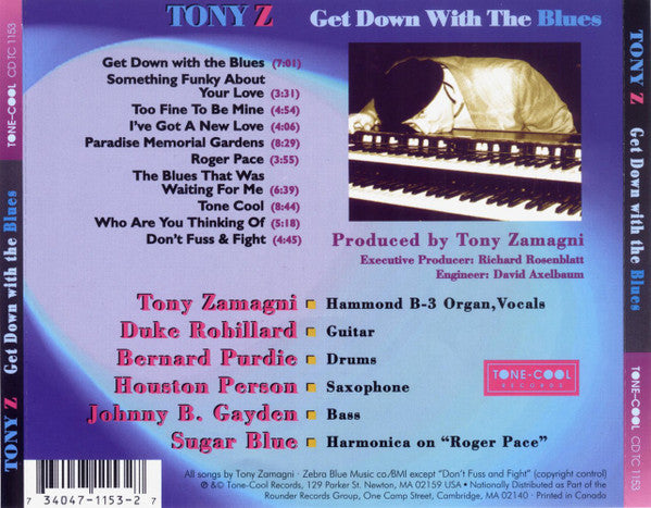 Tony Z : Get Down With The Blues (CD, Album)