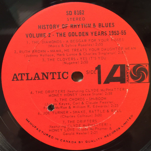 Various : History Of Rhythm & Blues - Volume 2: The Golden Years 1953-55 (LP, Comp)