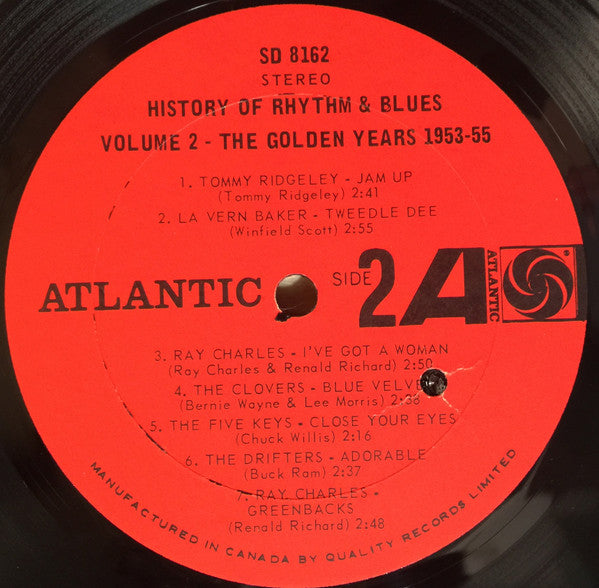 Various : History Of Rhythm & Blues - Volume 2: The Golden Years 1953-55 (LP, Comp)