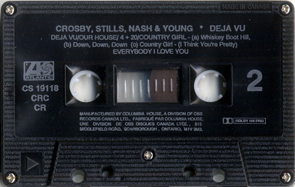 Crosby, Stills, Nash & Young : Déjà Vu (Cass, Album, Club, RE, Dol)