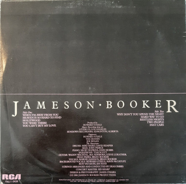 Jameson Booker : Jameson Booker (LP)