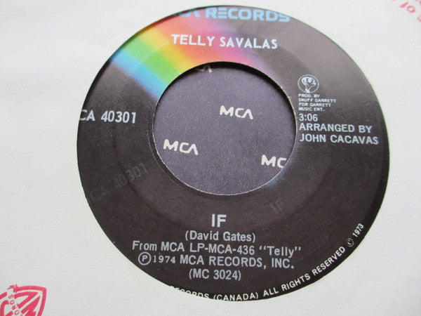Telly Savalas : If (7", Single)