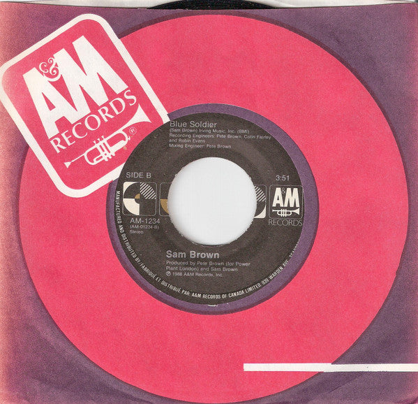 Sam Brown : Stop (7")