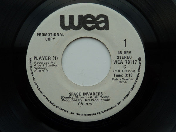 Player [1] : Space Invaders (7", Single, Promo)