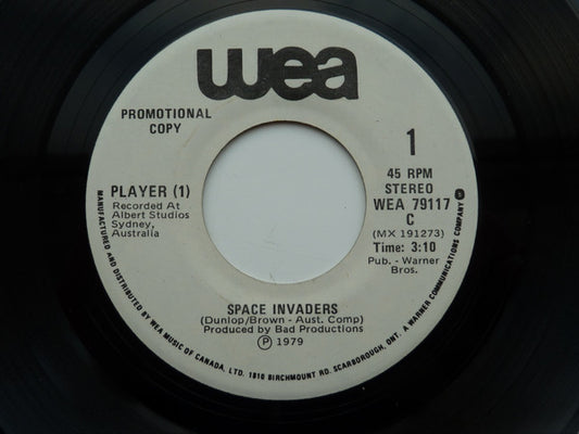 Player [1] : Space Invaders (7", Single, Promo)