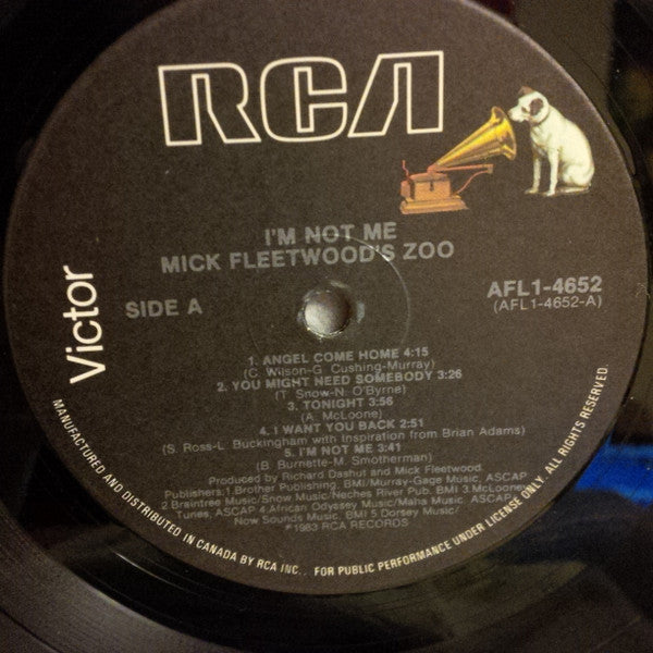 Mick Fleetwood's Zoo : I'm Not Me (LP, Album)