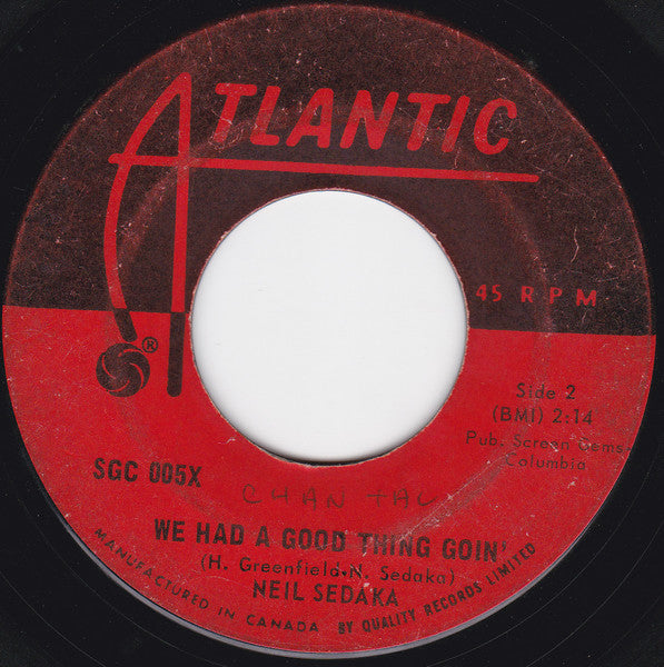 Neil Sedaka : Star Crossed Lovers / We Had A Good Thing Goin' (7", Single)