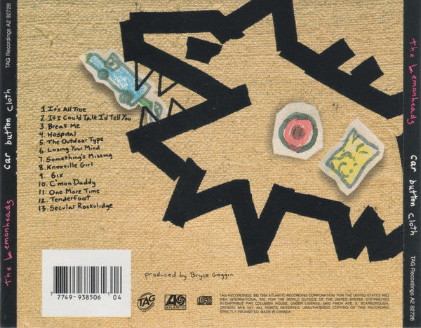 The Lemonheads : Car Button Cloth (CD, Album, Club)