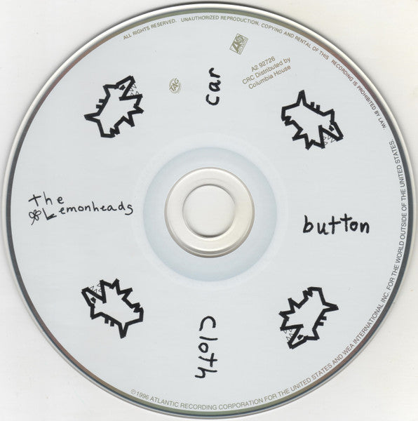 The Lemonheads : Car Button Cloth (CD, Album, Club)