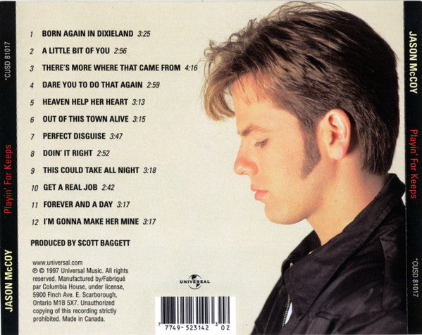 Jason McCoy : Playin' For Keeps (CD, Album, Club)