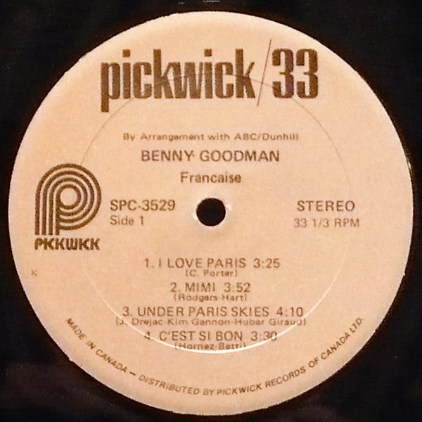 Benny Goodman : Francaise (LP, Album)