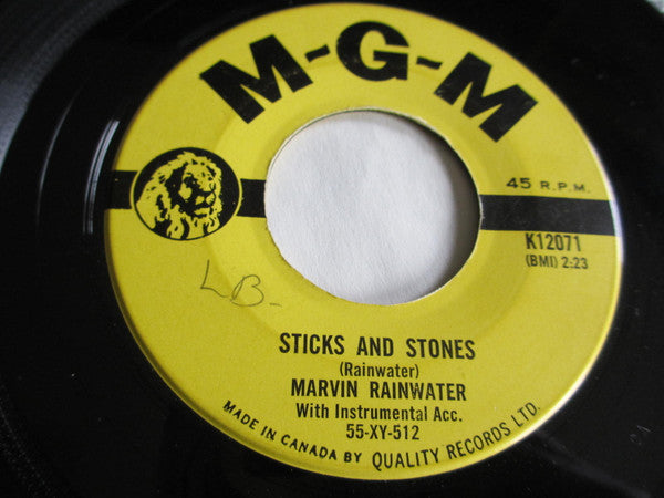 Marvin Rainwater : Sticks And Stones  (7", Single)
