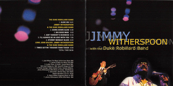 Jimmy Witherspoon With The Duke Robillard Band : Jimmy Witherspoon With The Duke Robillard Band (CD, Album)