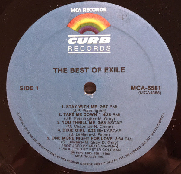Exile (7) : The Best Of Exile (LP, Comp)