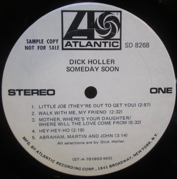 Dick Holler : Someday Soon (LP, Album, Promo)