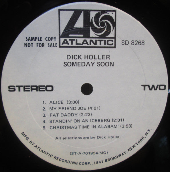 Dick Holler : Someday Soon (LP, Album, Promo)