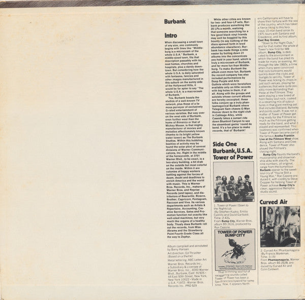 Various : Burbank (2xLP, Comp, RE, Smplr)