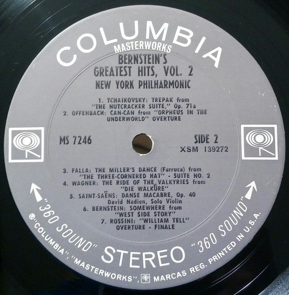 New York Philharmonic Orchestra* : Bernstein's Greatest Hits Vol. 2 (LP, Comp)
