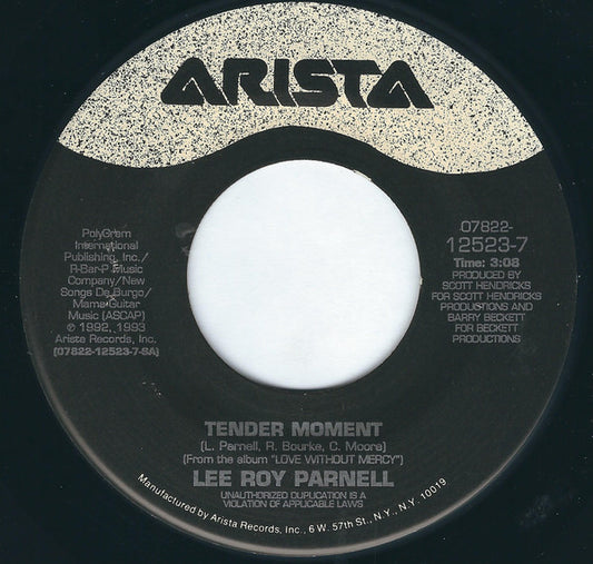 Lee Roy Parnell : Tender Moment  (7", Single)