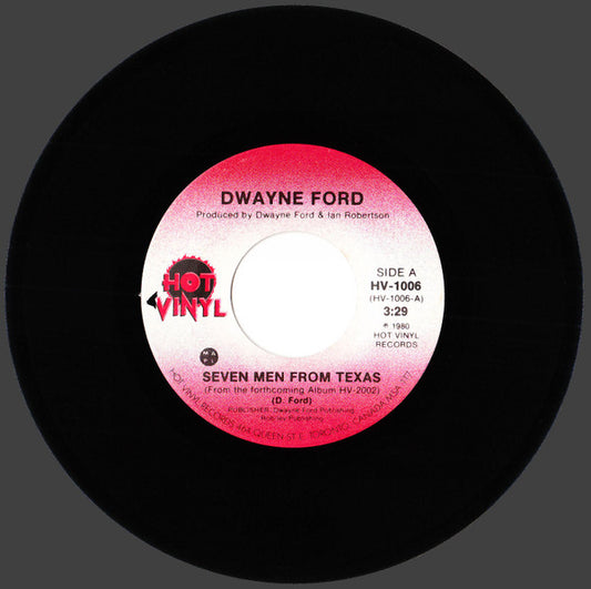Dwayne Ford : Seven Men From Texas (7", Single)