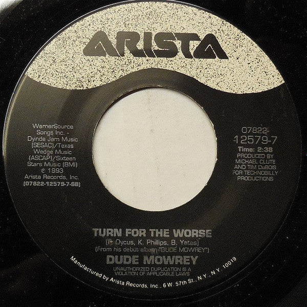 Dude Mowrey : Hold On, Elroy (7", Single)