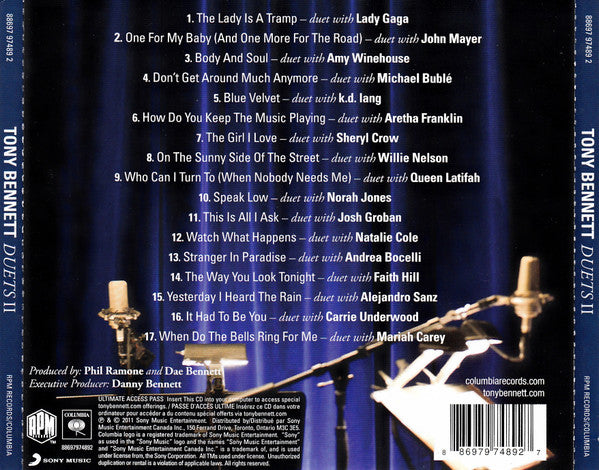 Tony Bennett : Duets II (CD, Album, Enh)