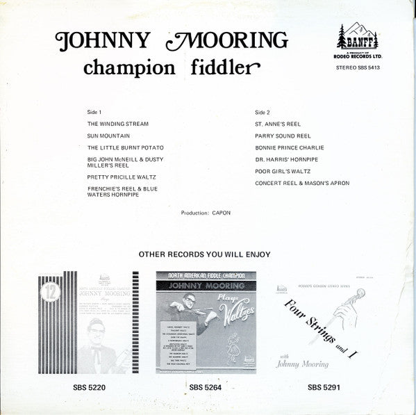 Johnny Mooring : Champion Fiddler (LP, Album)