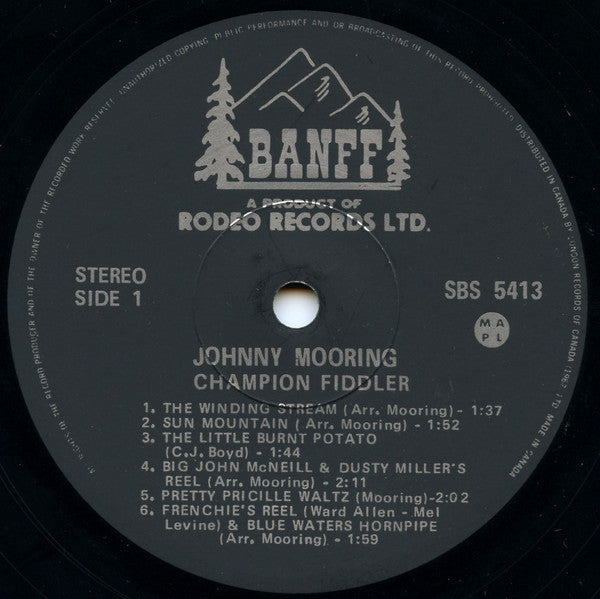 Johnny Mooring : Champion Fiddler (LP, Album)