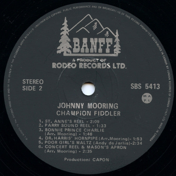 Johnny Mooring : Champion Fiddler (LP, Album)