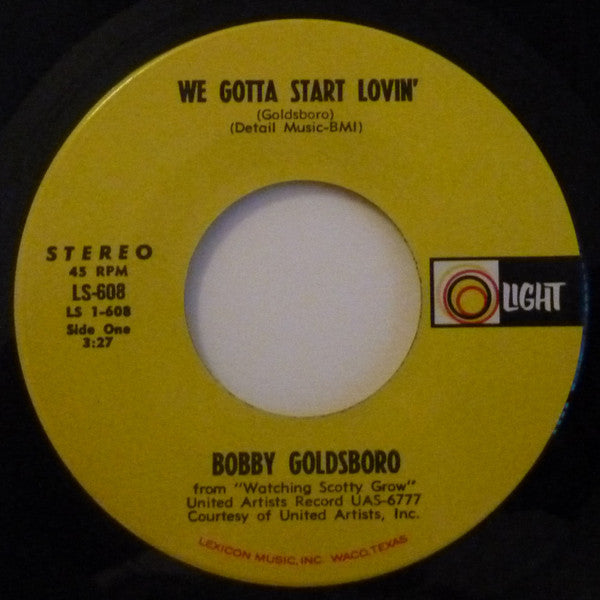 Bobby Goldsboro, Jimmy Durante : We Gotta Start Lovin' / One Of These Days (7", Single)