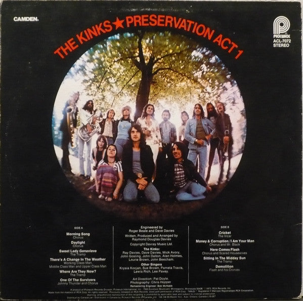 The Kinks : Preservation Act 1 (LP, Album, RE)