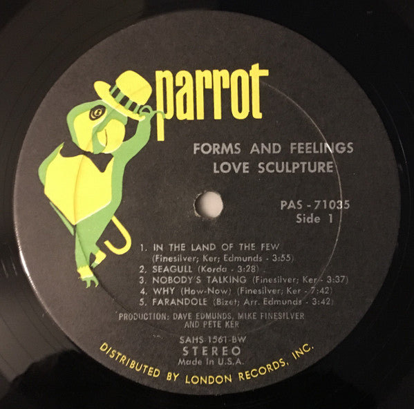 Love Sculpture : Forms And Feelings (LP, Album)