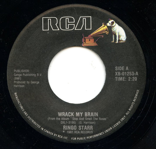 Ringo Starr : Wrack My Brain (7", Single)