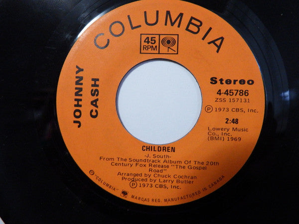 Johnny Cash : Children (7", Single)