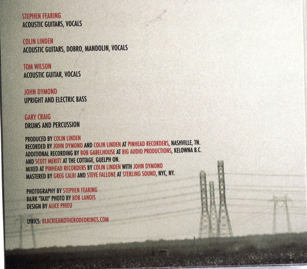 Blackie And The Rodeo Kings : South (CD, Album, Dig)