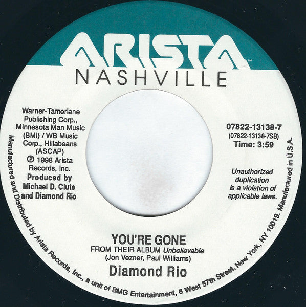 Diamond Rio : Unbelievable  (7", Single)