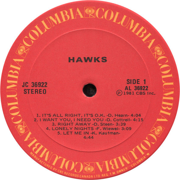 Hawks (2) : Hawks (LP, Album)