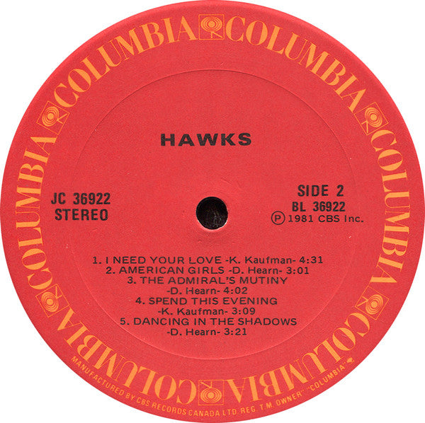 Hawks (2) : Hawks (LP, Album)