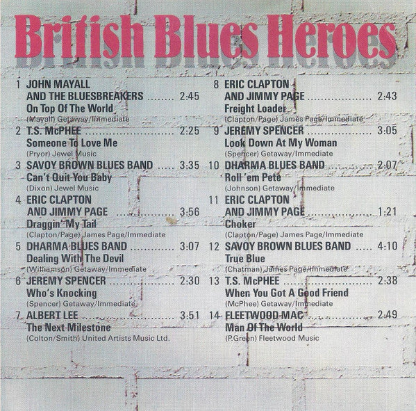 Various : British Blues Heroes (Eric Clapton And Friends...) (CD, Comp)