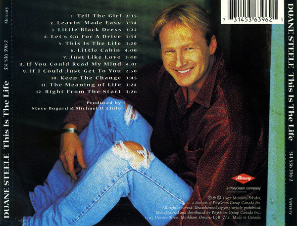 Duane Steele : This Is The Life (CD, Album)