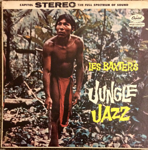 Les Baxter & His Orchestra : Les Baxter's Jungle Jazz (LP, Album, RE, Scr)