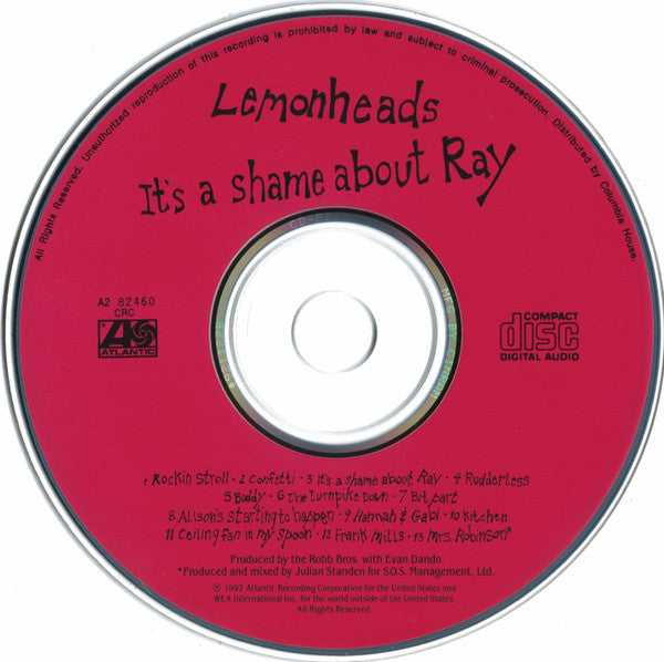 Lemonheads* : It's A Shame About Ray (CD, Album, Club, RE)