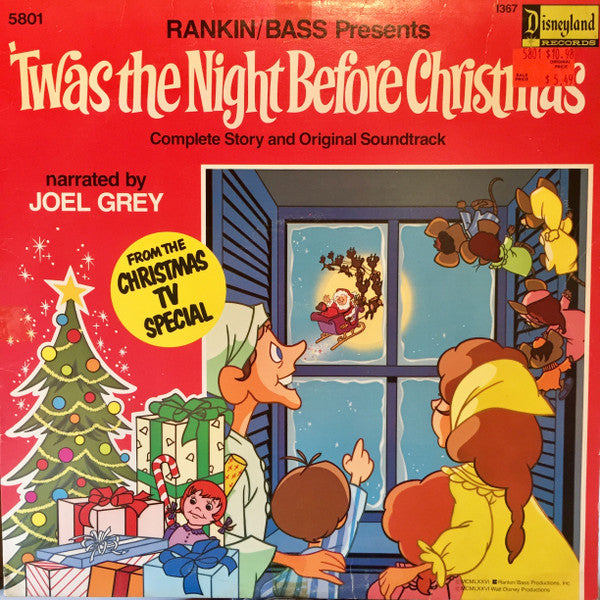 Joel Grey : 'Twas The Night Before Christmas (LP, Album, Mono, RP)