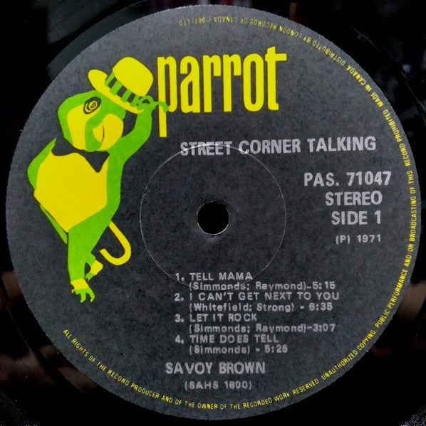 Buy Savoy Brown : Street Corner Talking (LP, Album, RE, Lon