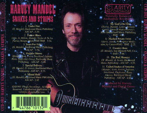 Harvey Mandel : Snakes And Stripes (CD, Album)