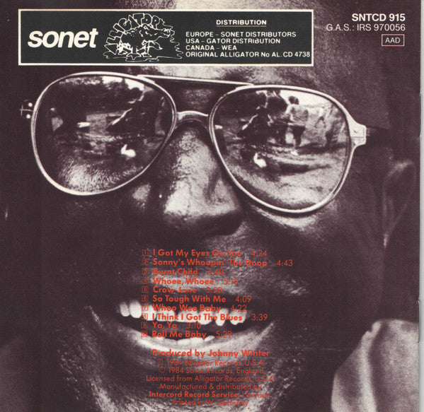 Sonny Terry with Johnny Winter, Willie Dixon and Styve Homnick : Whoopin' (CD, Album)