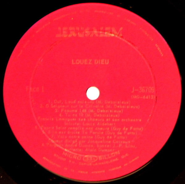 Christiane Oriol / Jef Gilson : Louez Dieu (LP, Album)