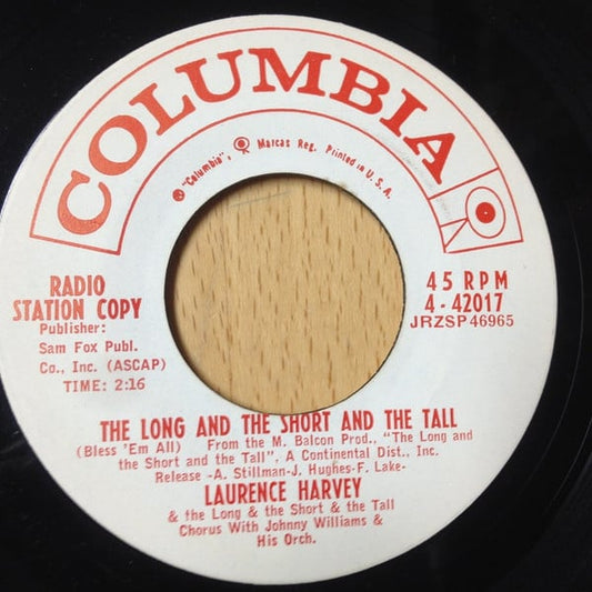 Laurence Harvey : The Long And The Short And The Tall (7", Promo)