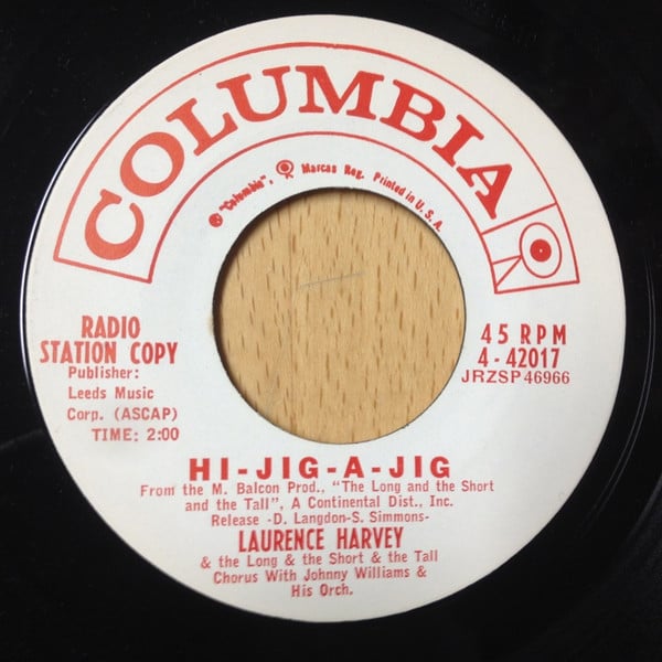 Laurence Harvey : The Long And The Short And The Tall (7", Promo)