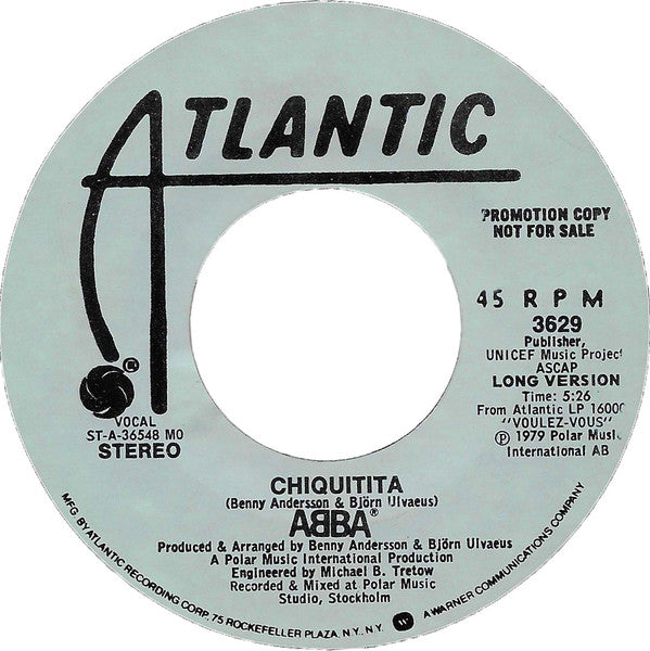 ABBA : Chiquitita (7", Single, Promo, MO)
